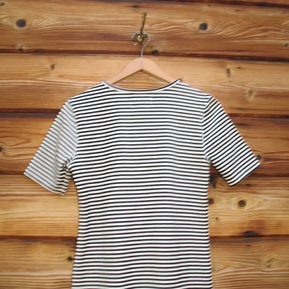 Current Elliot Stretch Striped Mini Dress - Picture 7 of 9